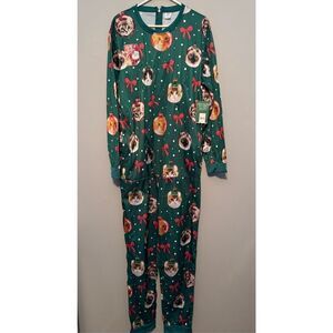 Mens Cat Ornaments Light Up Union Suit, size M